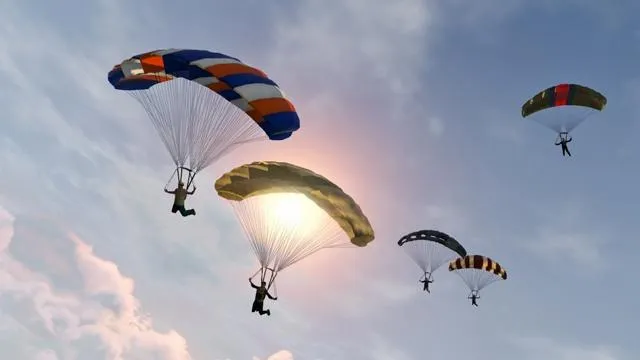 Parachuting图片